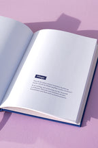 if-Vorsorgebuch in Blau, aufgeschlagen